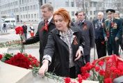 Поздравляя ветеранов с праздником, Надежда Болтенко поблагодарила их за подаренную свободу и жизнь в мирное время