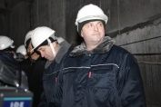 Председатель комиссии по городскому хозяйству Игорь Кудин знакомится с ходом строительства новой станции метрополитена
